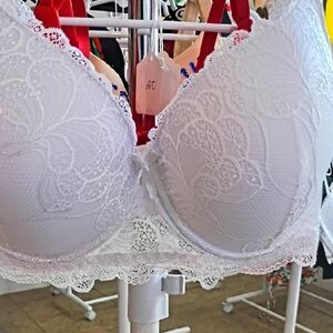 Elegant White Lace Bra